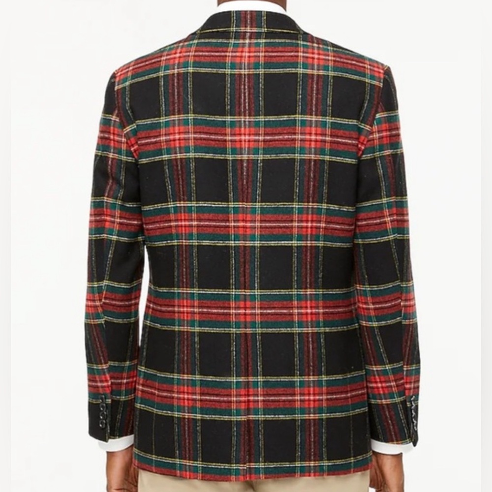 New mens J Crew Factory wool-blend Thompson blazer in Stewart Tartan plaid, - Picture 9 of 16